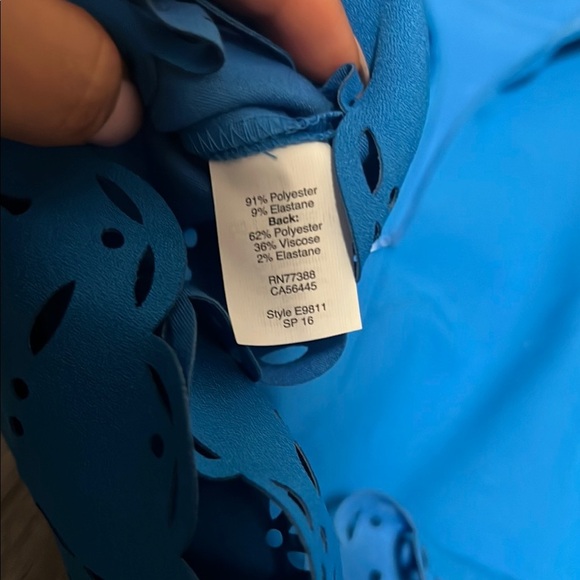 J. Crew Blue Buttoned Embellished Sheath Dress - Picture 9 of 9